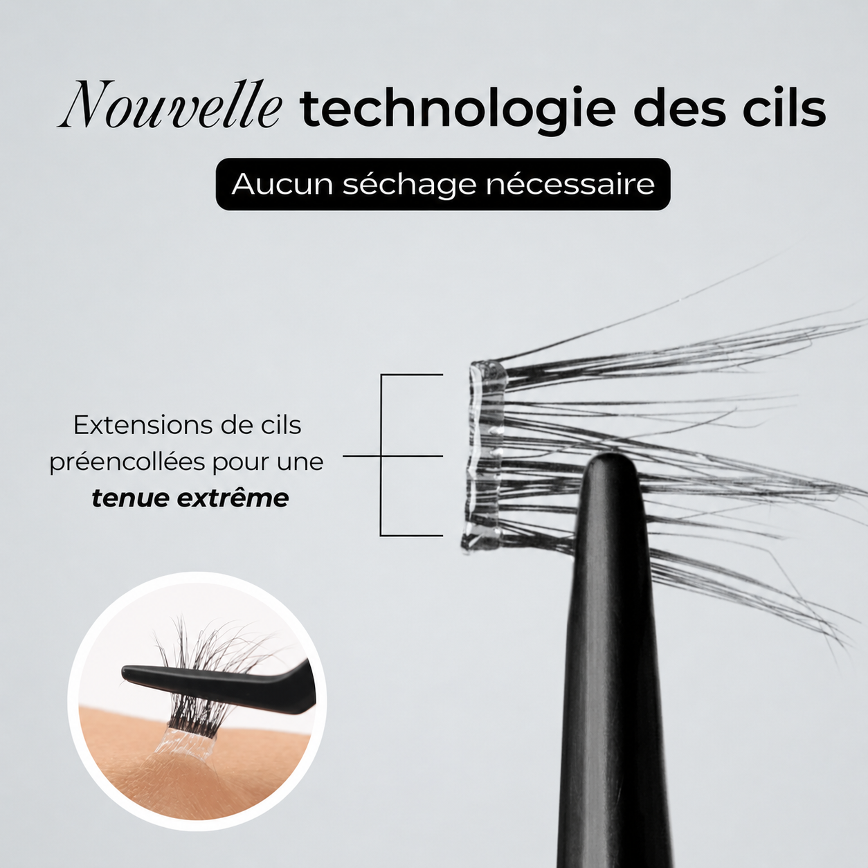 Starter Kit - Faux-cils précollés + Pince applicateur